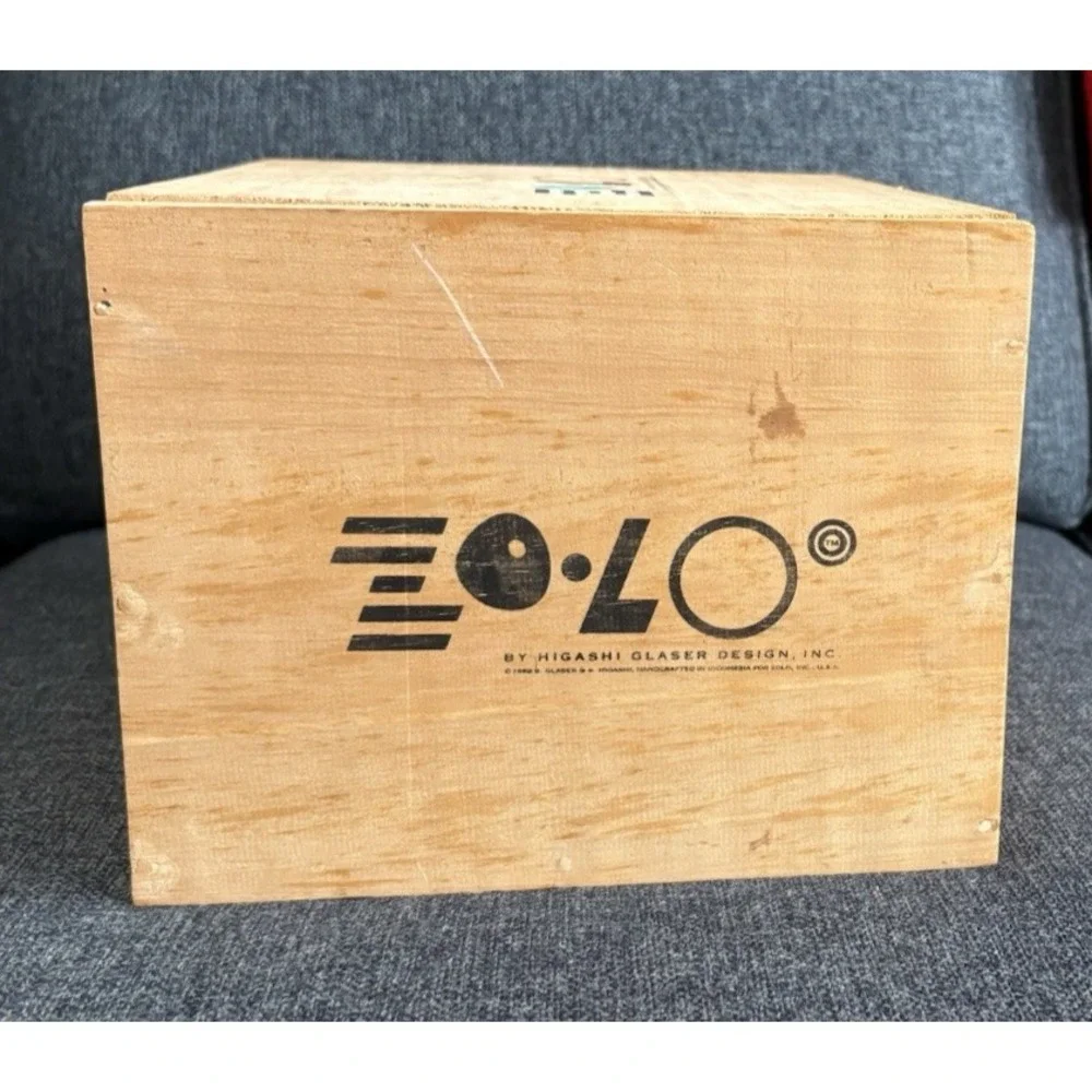 Vintage wood box play set art blocks sculpture Zolo Higashi Glaser 1986 36 piece
